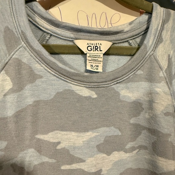 Athleta Blue Camo Sweatshirt - Picture 3 of 5